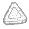 Black and white image of a stylised triangle representing bloodpoints.